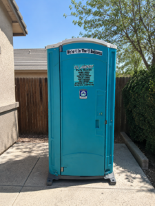 Blue Porta Potty