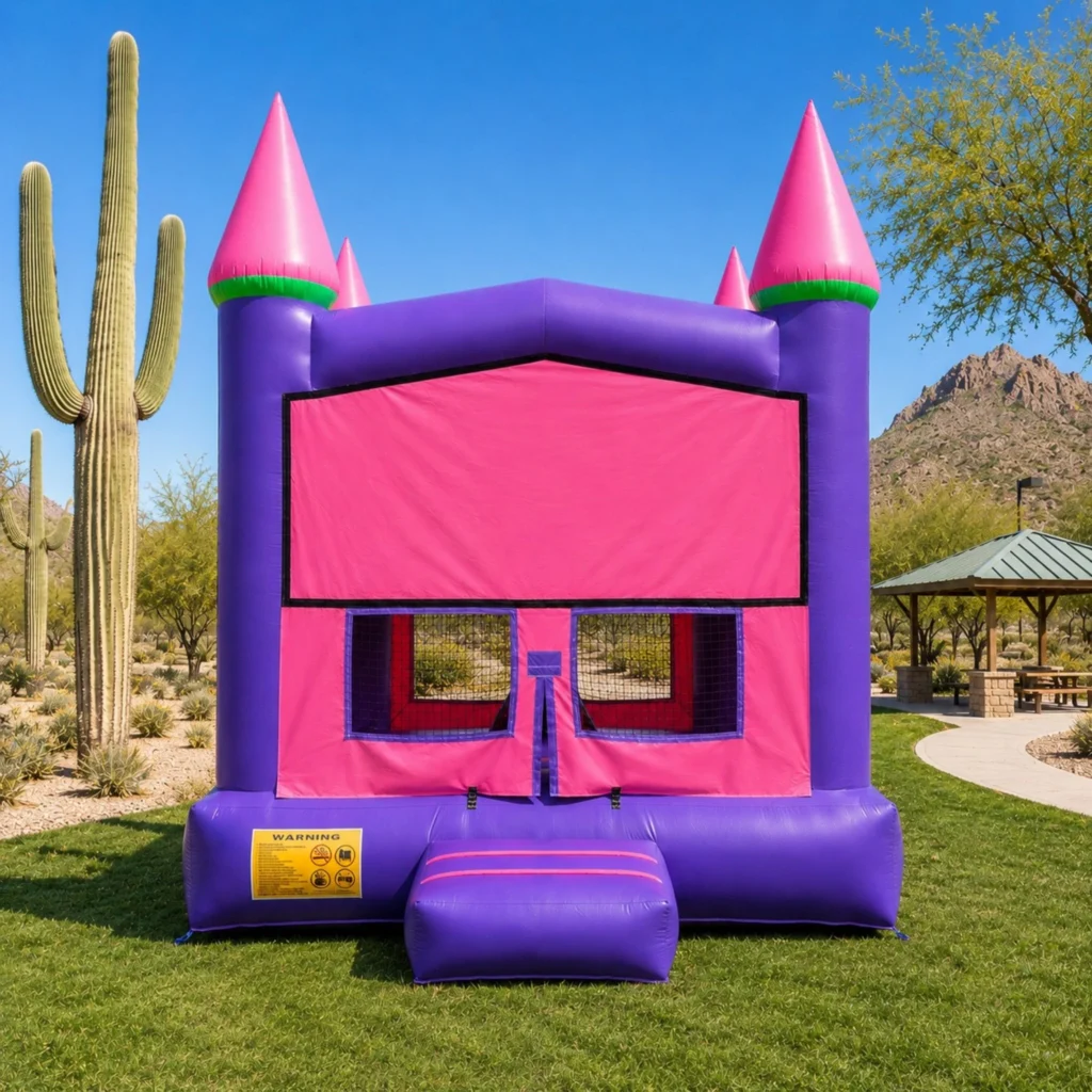 Pink Castle Party Bouncer